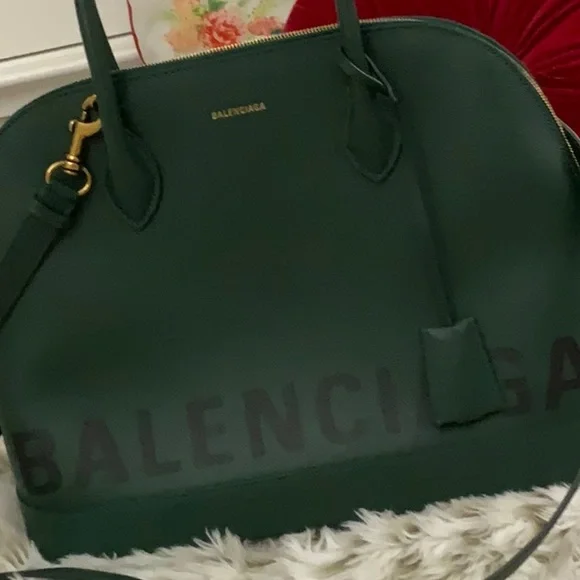 Balenciaga Leather Ville handbag in Green _ - Picture 3 of 7